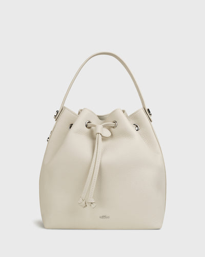 Lena Bucket Bag (Cream)