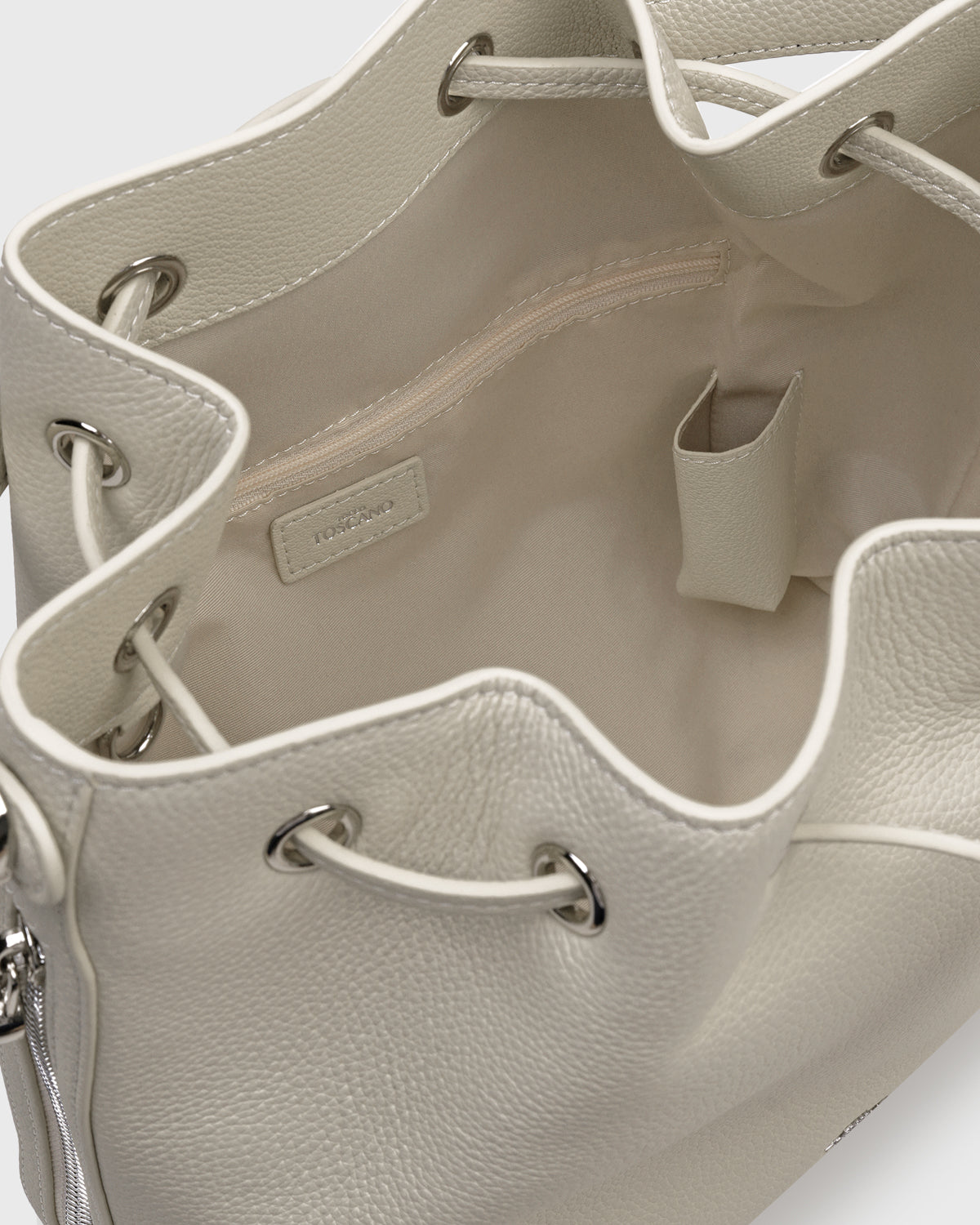 Lena Bucket Bag (Cream)