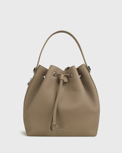 Lena Bucket Bag (Taupe)