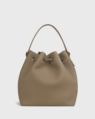 Lena Bucket Bag (Taupe)