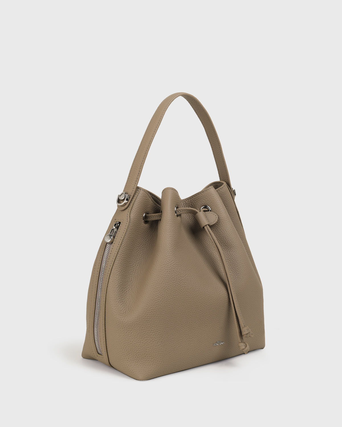 Lena Bucket Bag (Taupe)