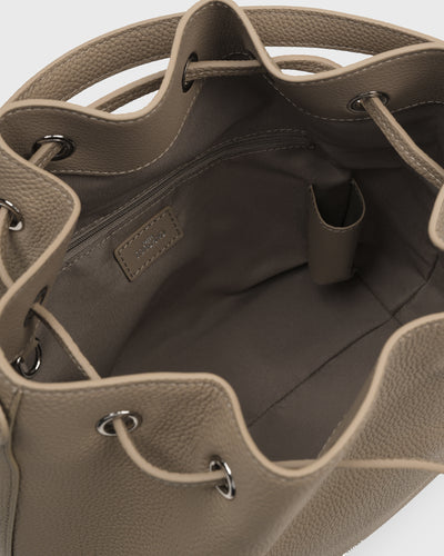 Lena Bucket Bag (Taupe)