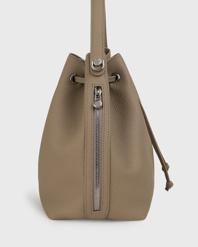 Lena Bucket Bag (Taupe)