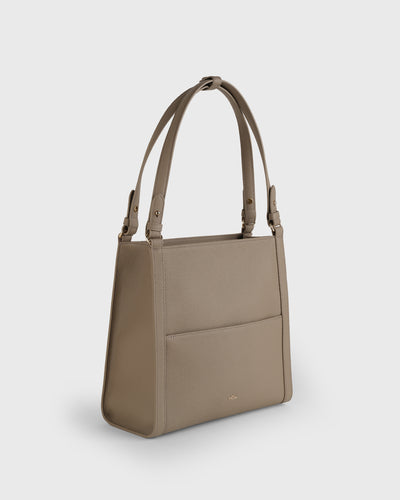 Mae Boxy Tote (Taupe)