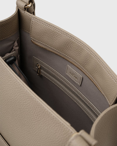 Mae Boxy Tote (Taupe)
