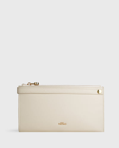 Nova Wristlet Clutch (Cream)