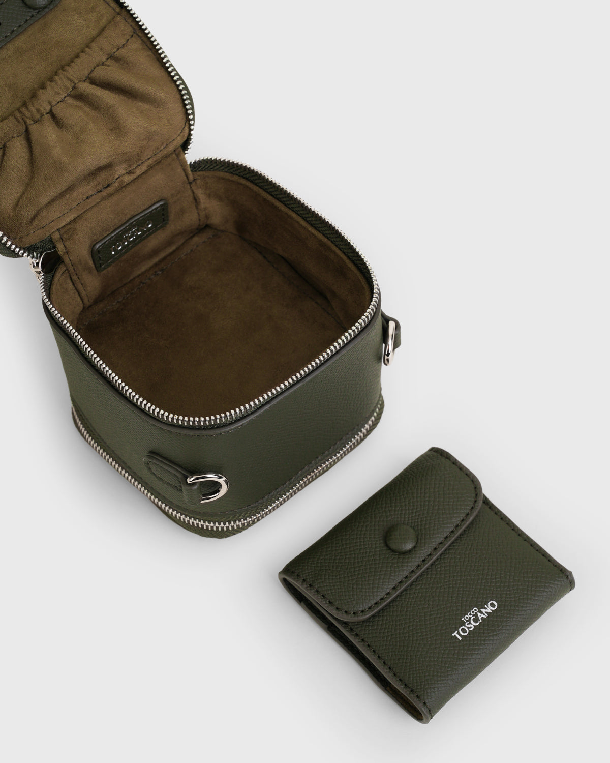 Elle Jewellery Case (Dark Moss)