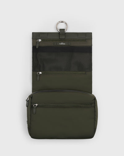 Elle Toiletry Bag (Dark Moss)