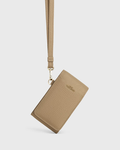 Marlows Dual Lipstick Holder with Lanyard (Taupe)