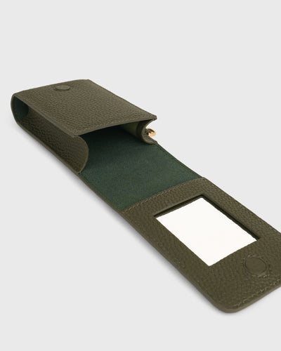 Marlows Dual Lipstick Holder with Lanyard (Olive)