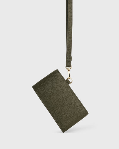 Marlows Dual Lipstick Holder with Lanyard (Olive)