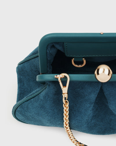 Noemi Clutch (Crystal Teal)
