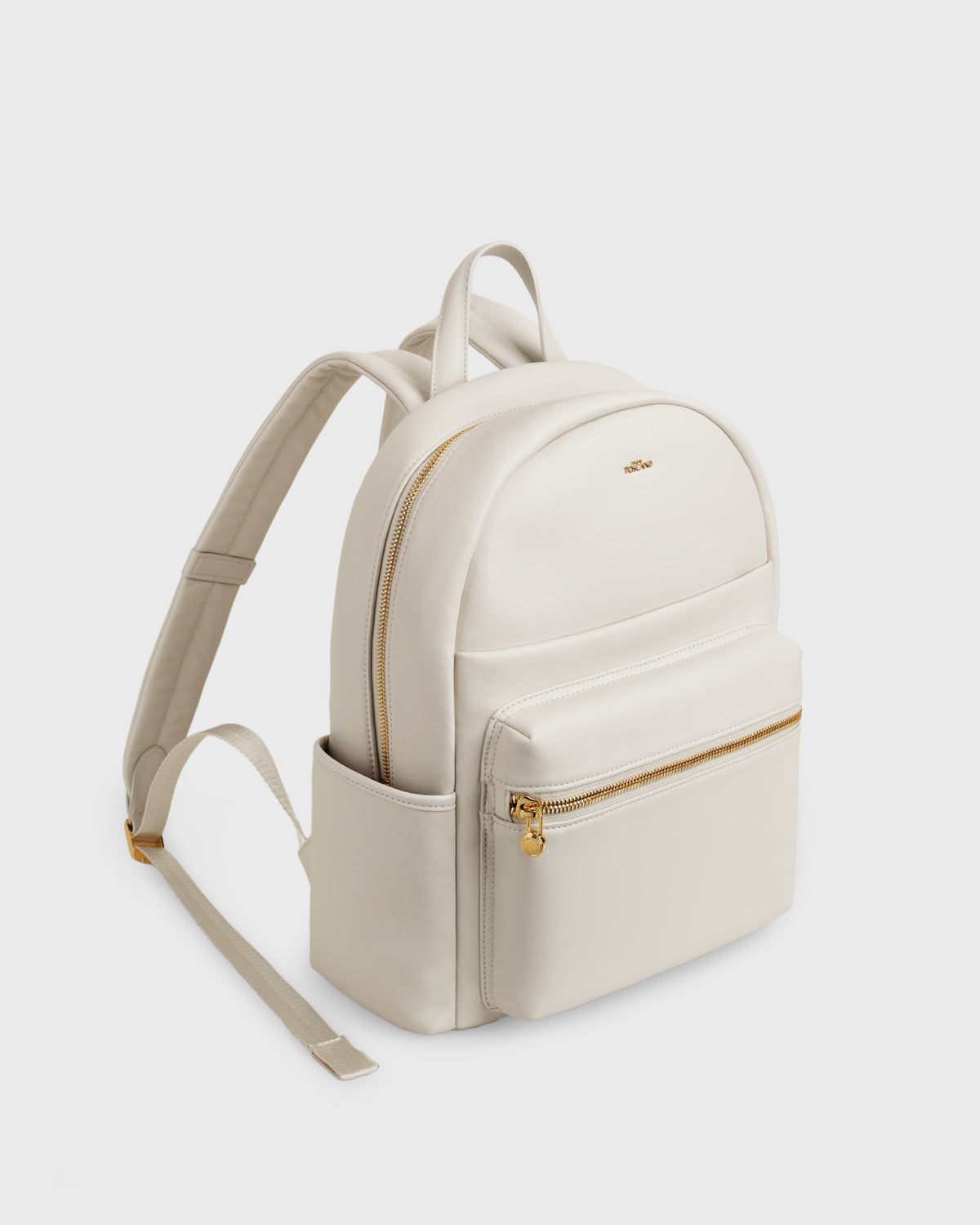 cream faux leather backpack Bianca Backpack (Cream)