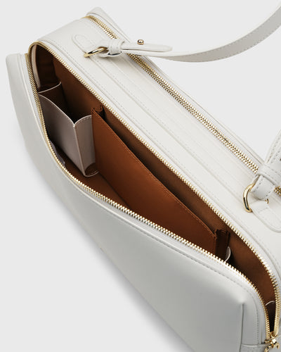 Savina Shoulder Bag (Cream)
