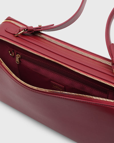 Savina Shoulder Bag (Cherry)