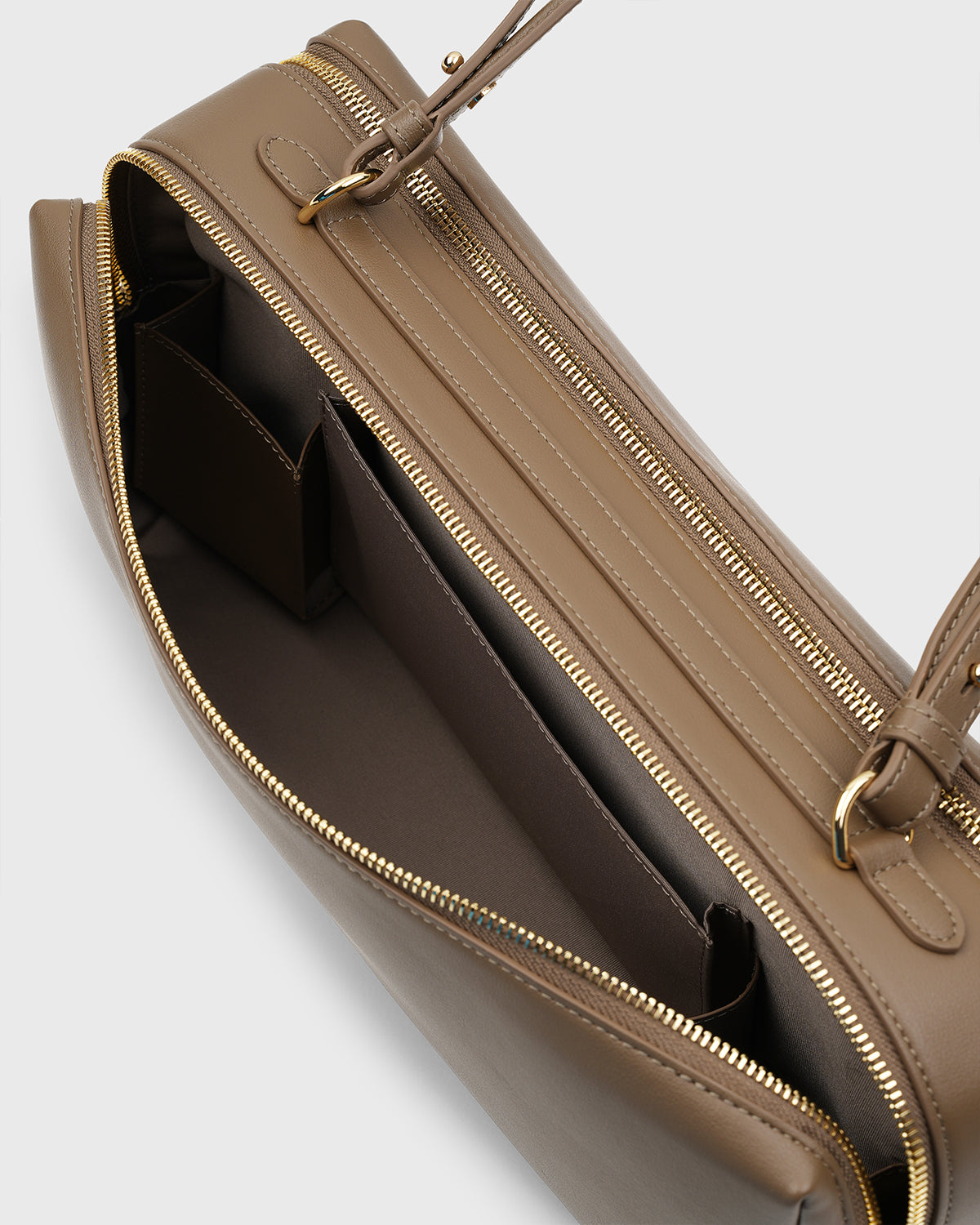 Savina Shoulder Bag (Mocha) - Tocco Toscano
