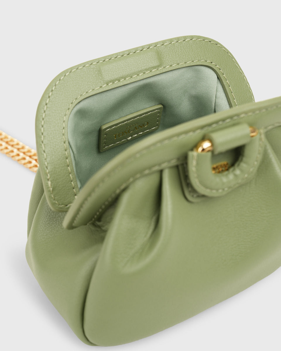 Orla Frame Purse (Sage Green)- Tocco Toscano