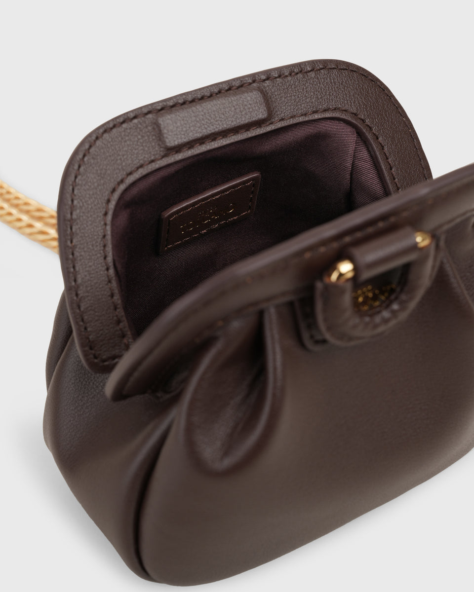 Orla Frame Purse (Dark Plum)- Tocco Toscano