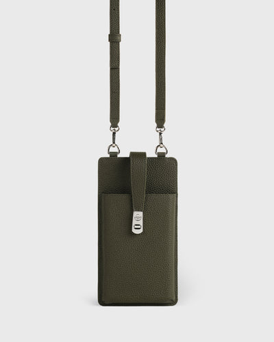 Casey Mobile Phone Bag (Olive) | Pre-order