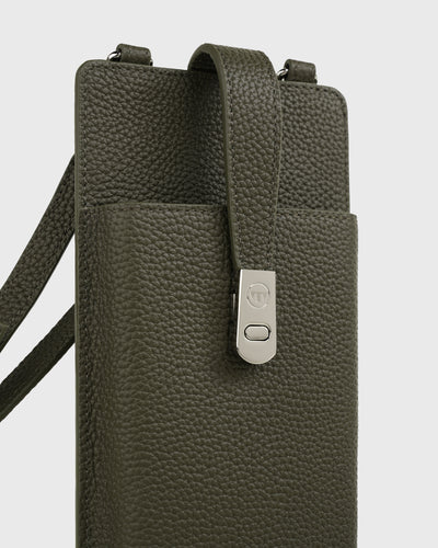 Casey Mobile Phone Bag (Olive) | Pre-order
