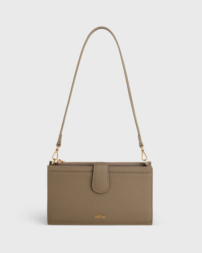 Vela Travel Wallet (Taupe)