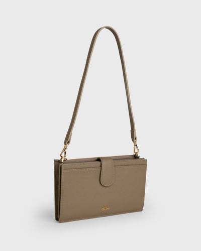 Vela Travel Wallet (Taupe)