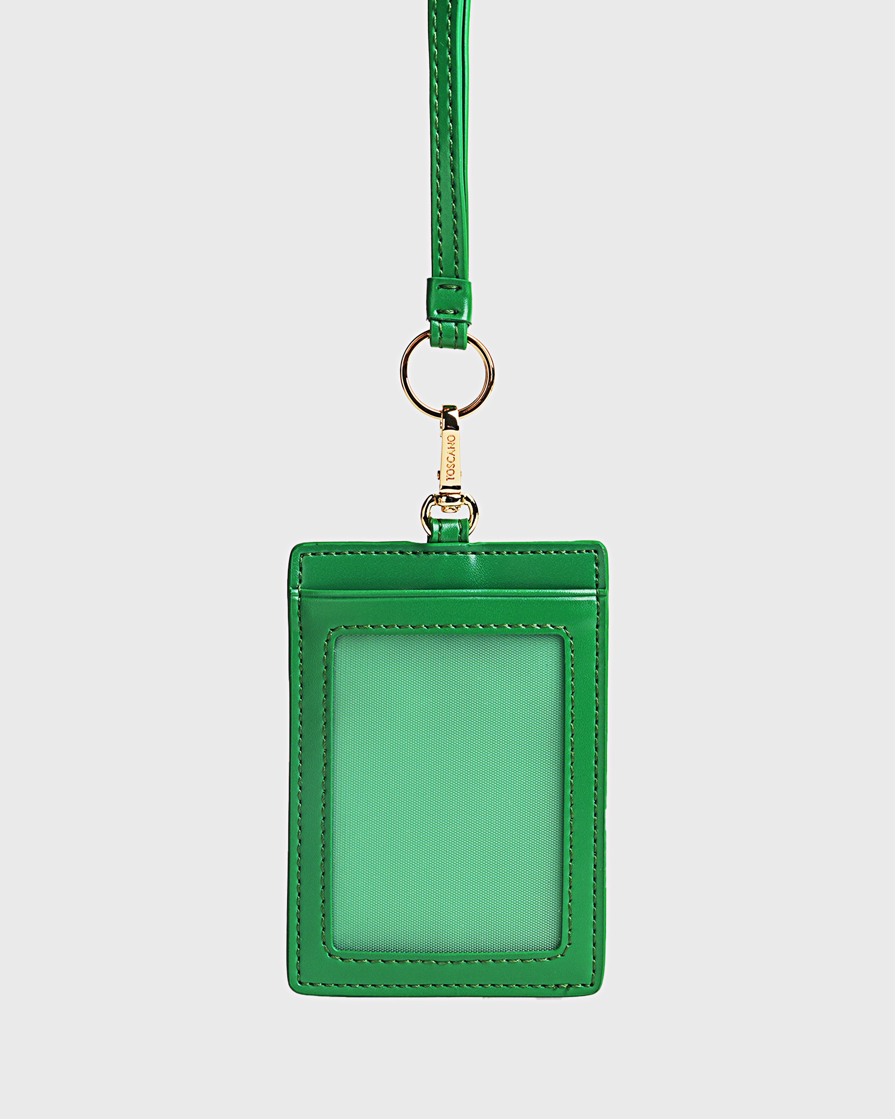 Jennie Cardholder with Lanyard (Bold Green) - Tocco Toscano
