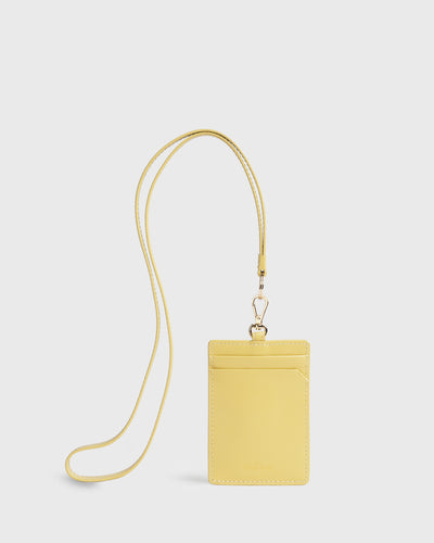 Jennie Cardholder with Lanyard (Canary)