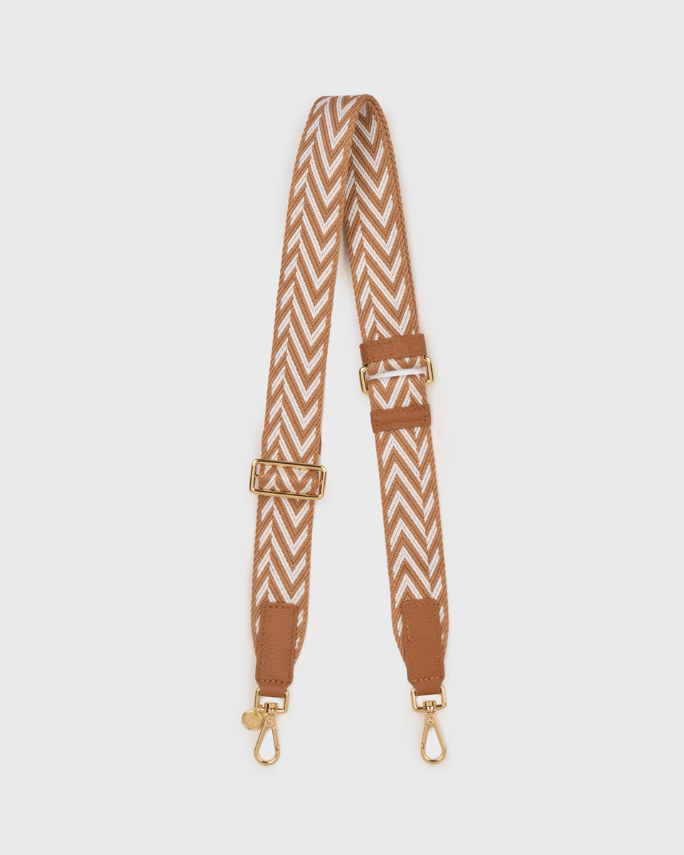 Webbing Bag Strap Camel White Tocco Toscano webbing-bag-strap-camel-white-tocco-toscano