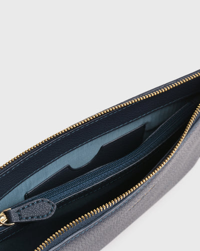 Aimee Wristlet Clutch (Navy)