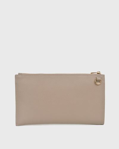Aimee Wristlet Clutch (Taupe)