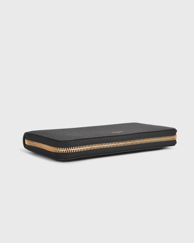 Aimee Zip Around Long Wallet (Black)