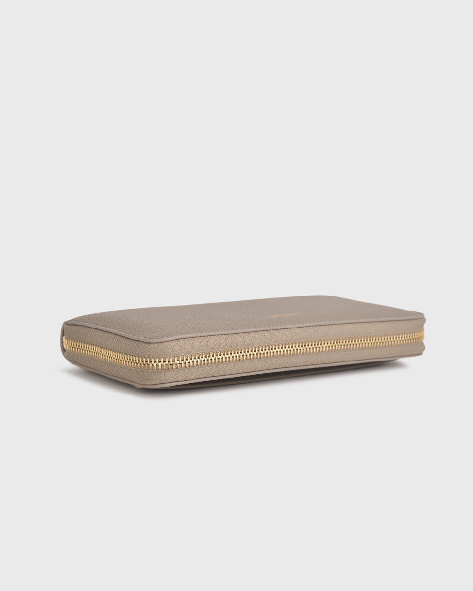 Aimee Zip Around Long Wallet (Taupe)
