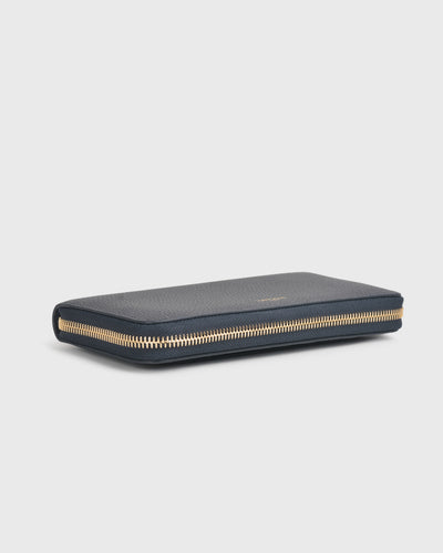 Aimee Zip Around Long Wallet (Navy)