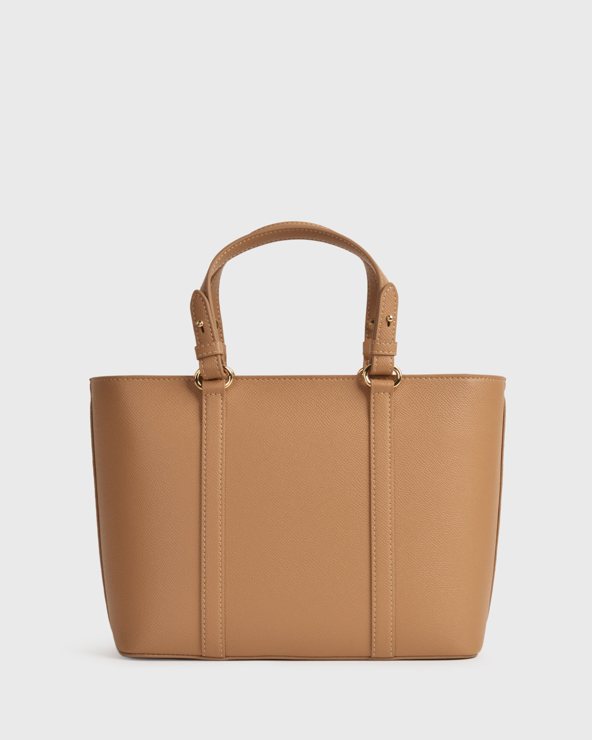 Hanna Top Handle (Brown), Vegan Leather, Side View 2