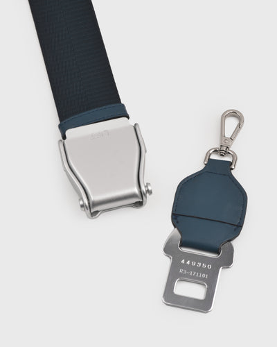 TOS x SIA Seat Belt Bag Strap (Navy/Silver)