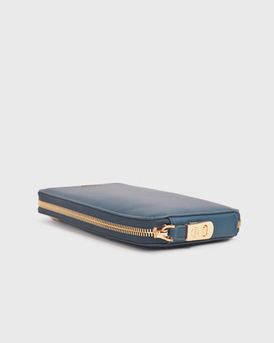 Iduna Mobile Phonebag (Cobalt), Vegan Leather, Side View