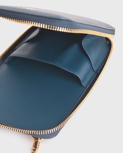 Iduna Mobile Phonebag (Cobalt), Vegan Leather, Interior View 2