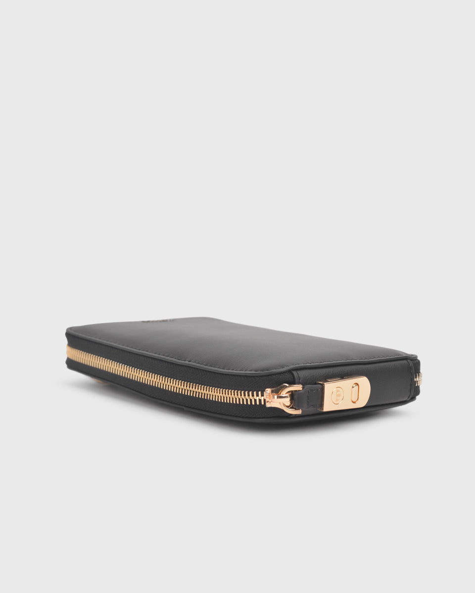 Iduna Mobile Phonebag (Black), Vegan Leather, Side View