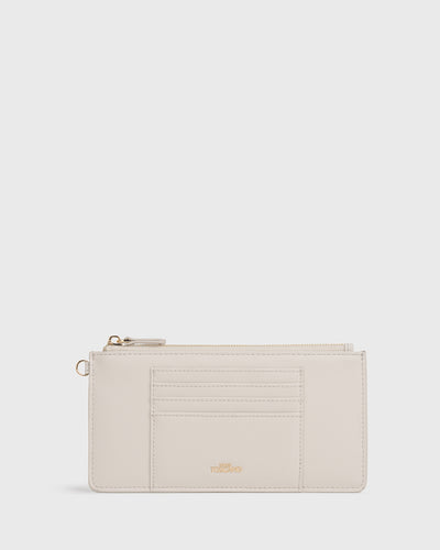Iduna Slim Card Wallet (Cream)
