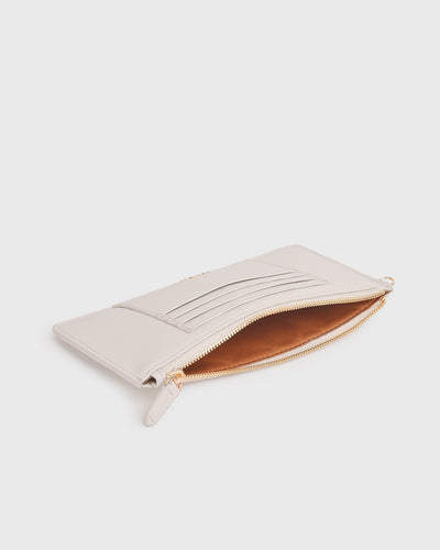 Iduna Slim Card Wallet (Cream)