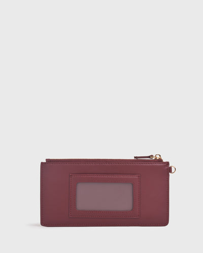 Iduna Slim Card Wallet (Wine)